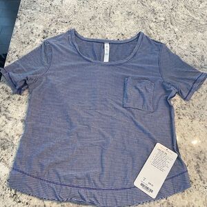 NWT Lululemon Calm Short Sleeve Tee
Tonka Stripe Burnout Coal